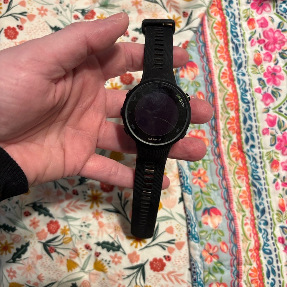 Garmin ForeRunner 45 with charger